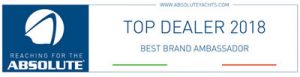 Absolute top dealer 2018 best brand ambassador