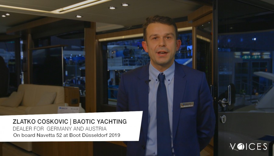 “THE ABSOLUTE VOICES”: AT BOOT DÜSSELDORF 2019 ON BOARD THE NAVETTA 52 WITH ZLATKO COSKOVIC OF BAOTIC YACHTING