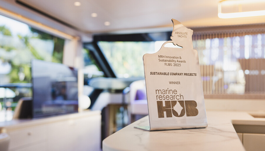 Absolute Yachts honoured with the “Sustainable Company Projects – MRH Innovation & Sustainability Award” at FLIBS 2025