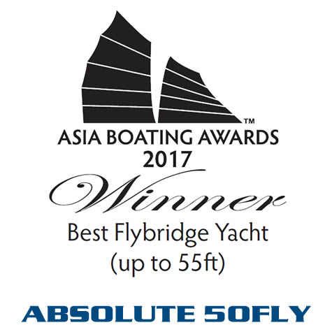 2017 asia boating awards best flybridge yacht up to 55 feet 50fly jpg 2